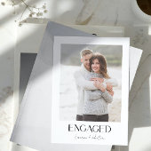 Modern 3 Fotoscript QR Code Engagement Party Aankondiging