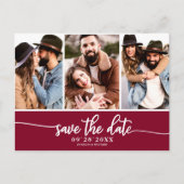 Modern 3 het Berichten van de Foto sparen de Datum Briefkaart (Voorkant)