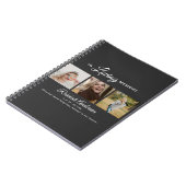 Modern 3 Memorial Guest voor fotocollage Notitieboek (Linkerzijde)