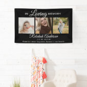 Modern 3 Photo Collage Memorial Banner (Insitu)