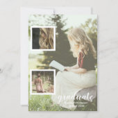 Modern 3 Photo Graduation Announcement Kaart (Voorkant)
