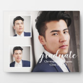 Modern 3 Photo Graduation Fotoplaat (Voorkant)