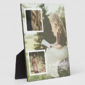 Modern 3 Photo Graduation Fotoplaat (Zijkant)