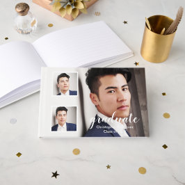 Modern 3 Photo Graduation Gastenboek