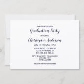 Modern 3 Photo Graduation Kaart (Achterkant)