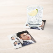 Modern 3 Photo Graduation Kartonnen Onderzetters (Insitu)