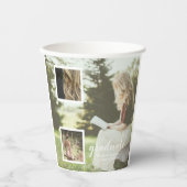 Modern 3 Photo Graduation Papieren Bekers (Voorkant)