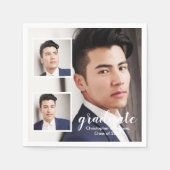 Modern 3 Photo Graduation Servet (Voorkant)