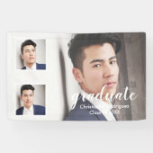 Modern 3 Photo Graduation Spandoek (Horizontaal)