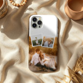 Modern 3 Photo Layout Custom iPhone Case Hoesje