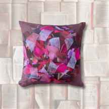 Modern 3D effect bordeaux roze paarse linten