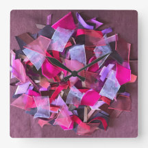 Modern 3D effect bordeaux roze paarse linten