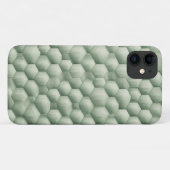 Modern 3D Geometric Hexagon Texture - Elegant Sage Case-Mate iPhone Case (Achterkant (horizontaal))