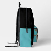 Modern 3D Leopard  Customizable Name  Bedrukte Rugzak (Links)