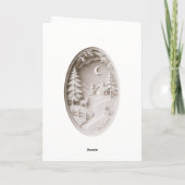 Modern 3D-papierknipwerk Kerstmis Kaart (Achterkant)