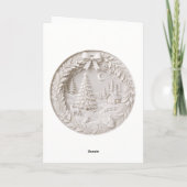 Modern 3D-papierknipwerk Kerstmis Kaart (Achterkant)