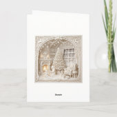 Modern 3D-papierknipwerk Kerstmis Kaart (Achterkant)