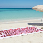 Modern 3D Pink Maze Beach Towel Strandlaken