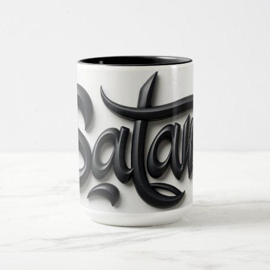 Modern 3D Salam Greeting | Bold Black & White  Mok (Midden)