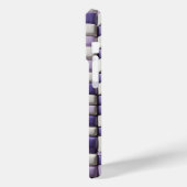Modern 3D Soft Purple & White Cube Case - Abstract (Achterkant / Links)