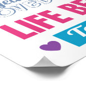 Modern 40th Birthday Quote Poster (Hoek)