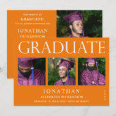 Modern 4 Aankondiging van het Foto Afstuderen - Or (Voorkant / Achterkant)