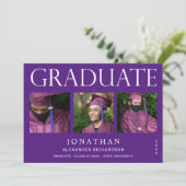 Modern 4 Aankondiging van het Foto Afstuderen - Pa (Staand voorkant)