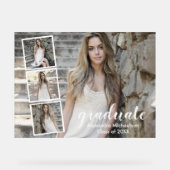 Modern 4 Foto Afstuderen Acryl Bord (Voorkant)