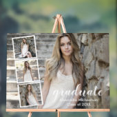 Modern 4 Foto Afstuderen Acryl Bord (Neutraal)