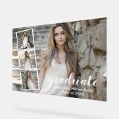 Modern 4 Foto Afstuderen Acryl Bord (Hoek)