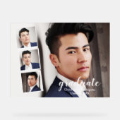 Modern 4 Foto Afstuderen Acryl Bord (Voorkant)