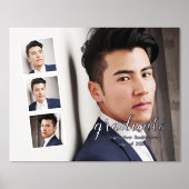 Modern 4 Foto Afstuderen Folie Afdrukken (Voorkant)