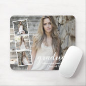 Modern 4 Foto Afstuderen Muismat (Met muis)