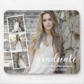 Modern 4 Foto Afstuderen Muismat (Voorkant)