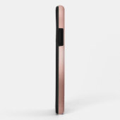 Modern 4 Foto Collage Roos Gold Name Case-Mate iPhone Case (Achterkant/rechts)