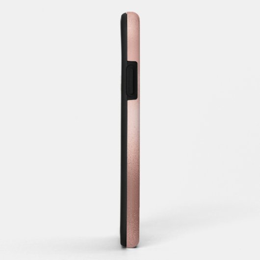 Modern 4 Foto Collage Roos Gold Name Case-Mate iPhone Case (Achterkant/rechts)