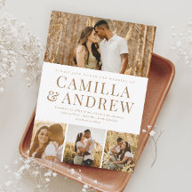 Modern 4 Foto Elegant Wedding