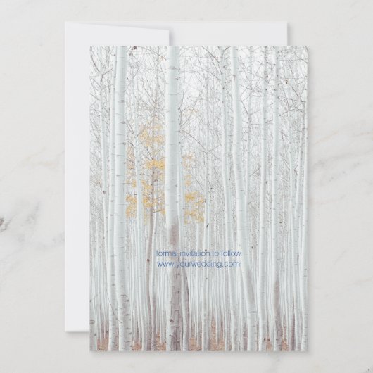 Modern 4 Foto Rustic Typografie Save the Date Kaart (Achterkant)