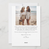 Modern | 4 Fotocollage BFF Galentine's Day Feestdagenkaart (Achterkant)