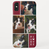 Modern 4 fotocollage | Pure Love | Cranberry Case-Mate iPhone Case (Achterkant)