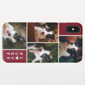 Modern 4 fotocollage | Pure Love | Cranberry Case-Mate iPhone Case (Achterkant (horizontaal))