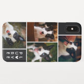 Modern 4 fotocollage | Pure Love | Zwart Case-Mate iPhone Case (Achterkant (horizontaal))