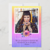 Modern 4 Fotocollage regenboogafstuderen Aankondiging (Achterkant)