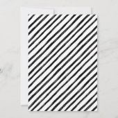 Modern 4 Fotocollage Zwart Wit Verloving Aankondiging (Achterkant)