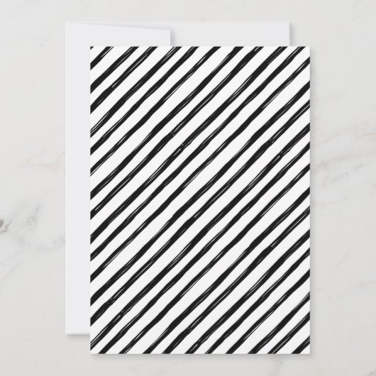 Modern 4 Fotocollage Zwart Wit Verloving Aankondiging (Achterkant)