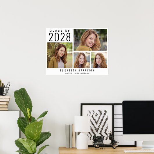 Modern 4 Fotogradatie Partij Poster (Thuiskantoor)