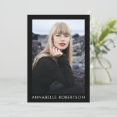 Modern 4 Fotomodel Actor Comp Kaart (Staand voorkant)