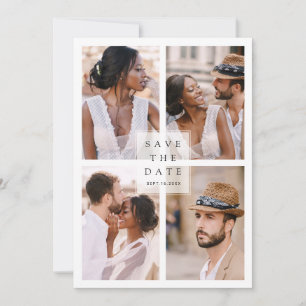 Modern 4 het Berichten van de Foto sparen de Datum Save The Date