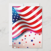 Modern 4 juli Feest Kaart (Achterkant)