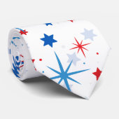 Modern 4 juli patroon 02 stropdas (Opgerold)